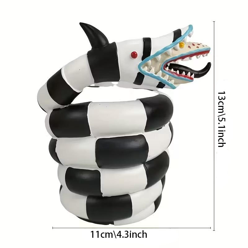 1 stuk zwart-wit slangenvormig - Snake Plant Ceramic recensie en prijs