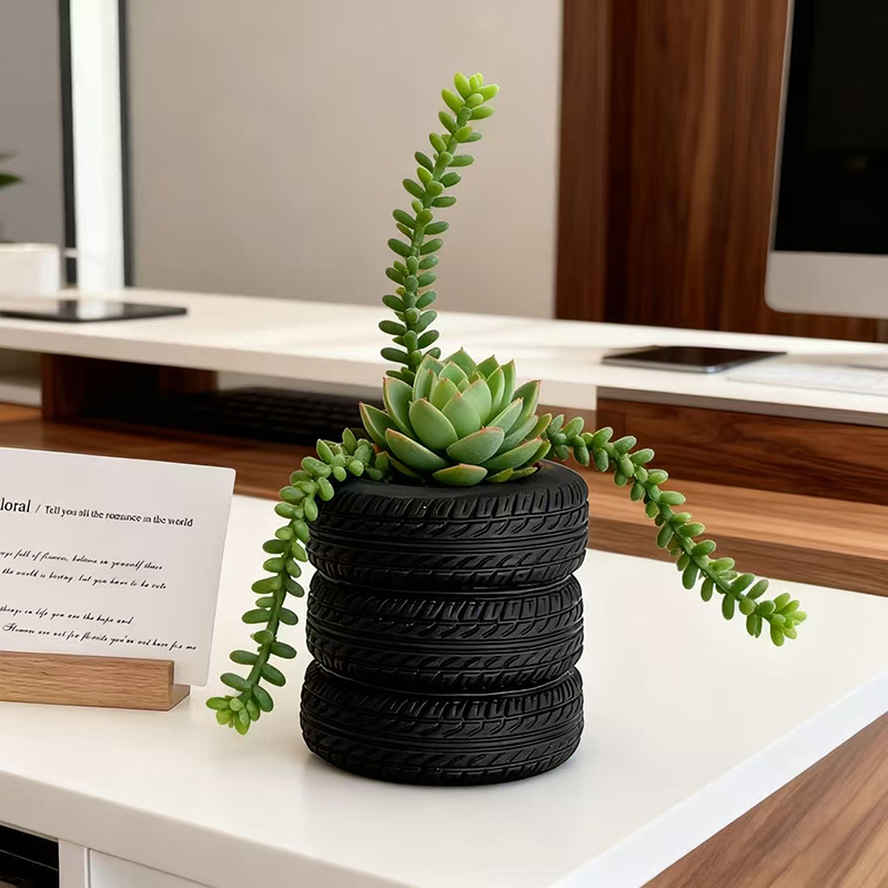 Gestapelde bandenhars succulen - Snake Plant Ceramic recensie en prijs