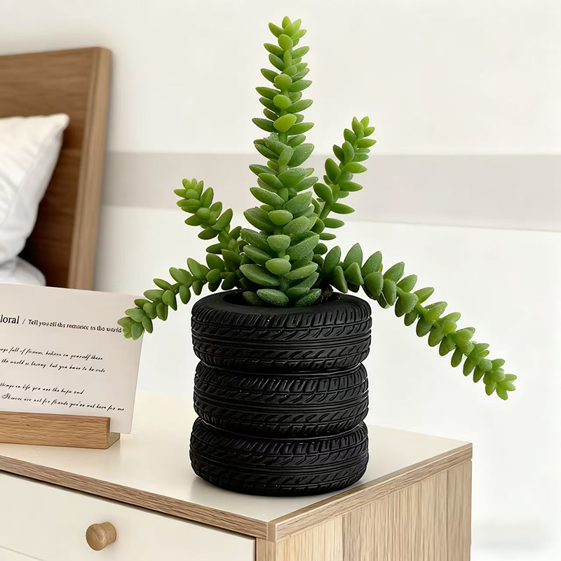 Gestapelde bandenhars succulen - Snake Plant Ceramic recensie en prijs