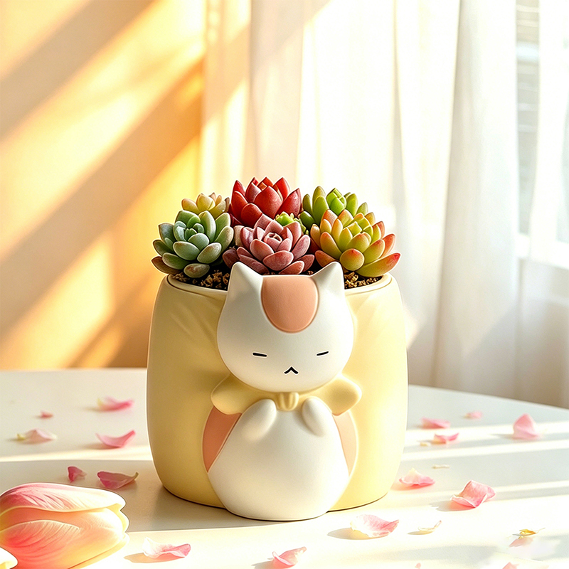 Slaapzuchtige dikke kat hars s - Snake Plant Ceramic recensie en prijs